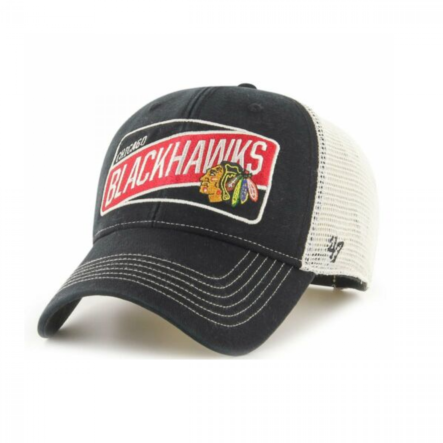 Кепка 47 BRAND Chicago Blackhawks (H-SLSPT04GWP-BK)